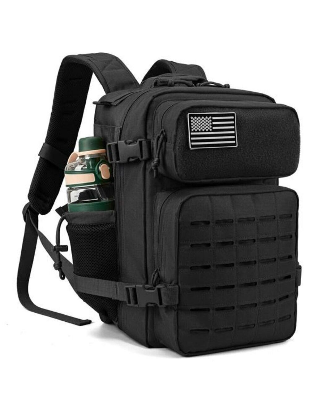 QTQY Tactical Backpack 25L Molle Military Bug Out Hiking Daypack Bag Men